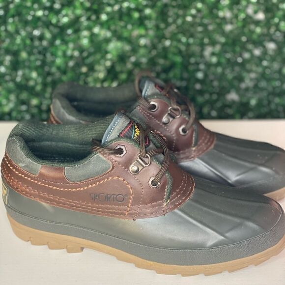 90s Vintage Sporto Rain Boot: Green and Brown main image 6